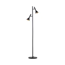 Podna lampa dvostruki spot Crna grlo GU10