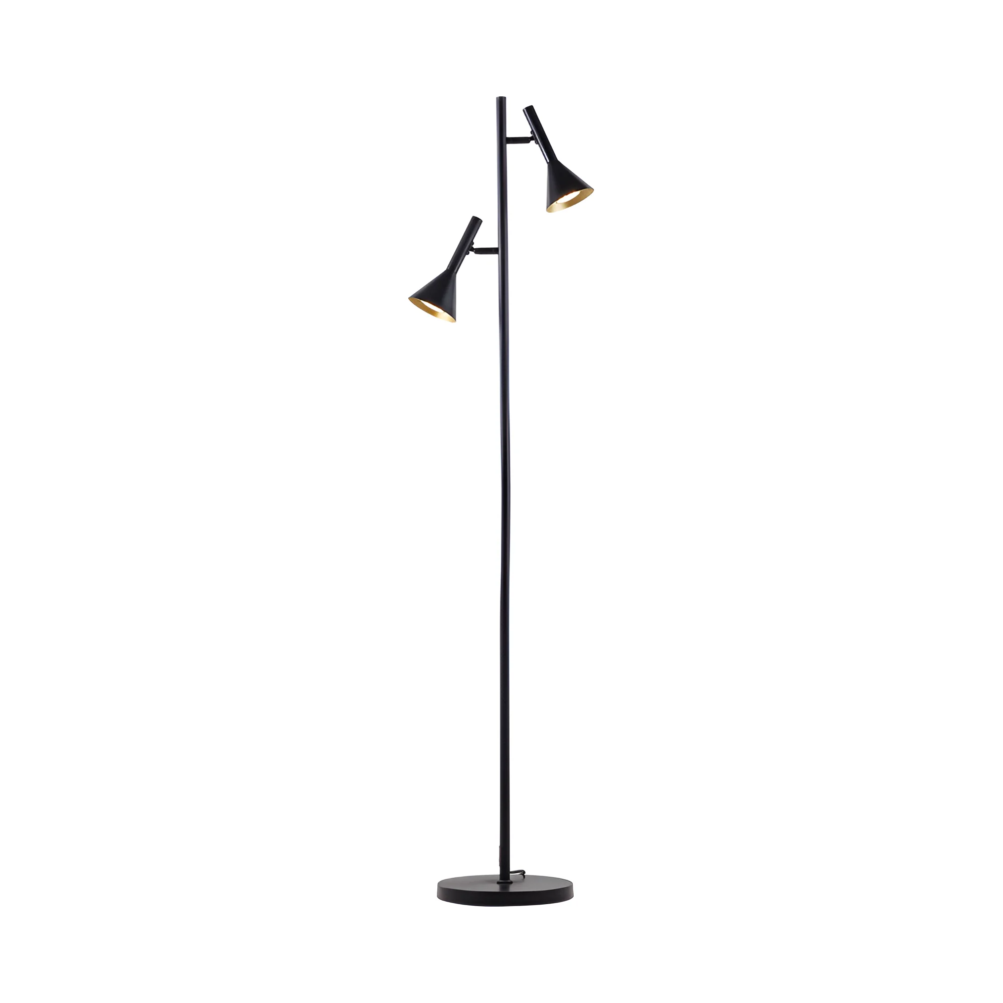 Podna lampa dvostruki spot Crna grlo GU10