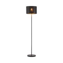Podna lampa zvezdani abažur Crna grlo E27