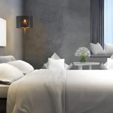 Podna lampa zvezdani abažur Crna grlo E27