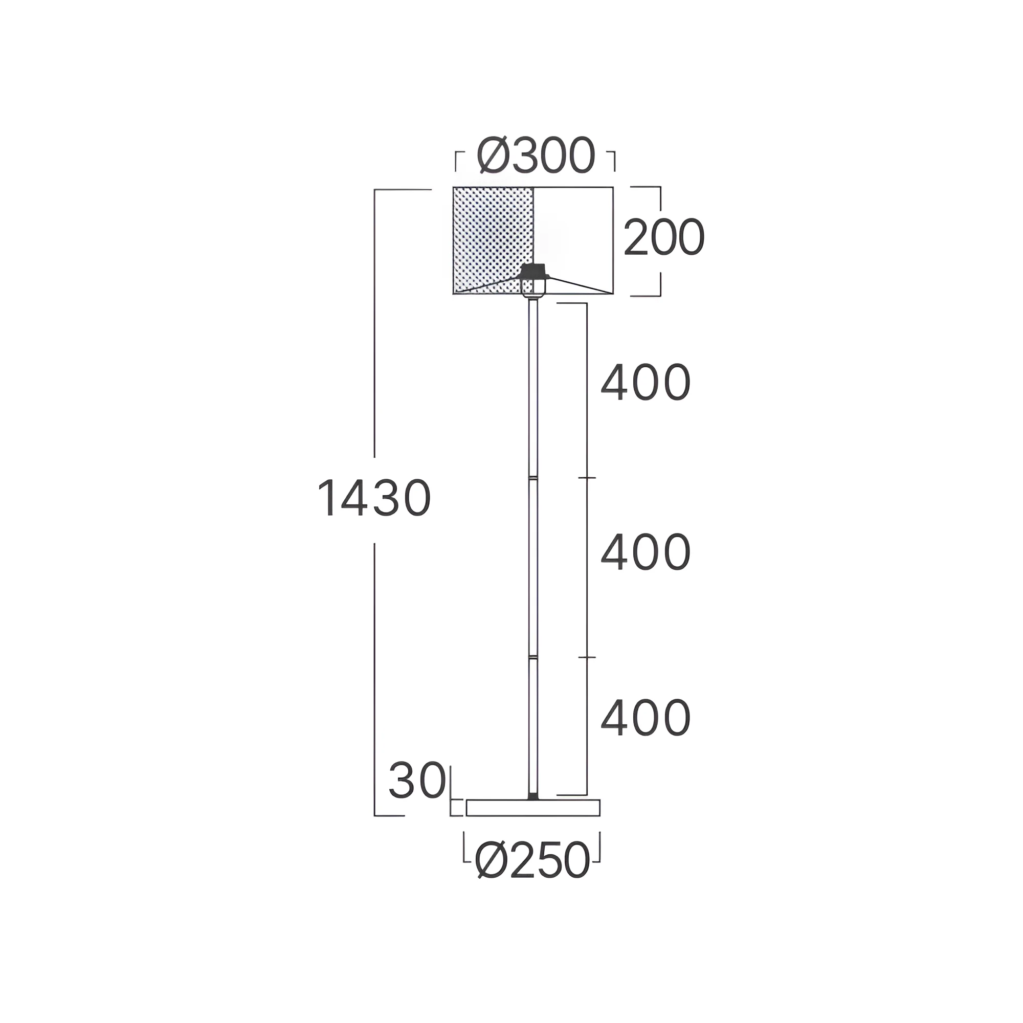 Podna lampa zvezdani abažur Crna grlo E27 - Slika 4