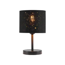 Stona lampa zvezdani abažur Crna grlo E27
