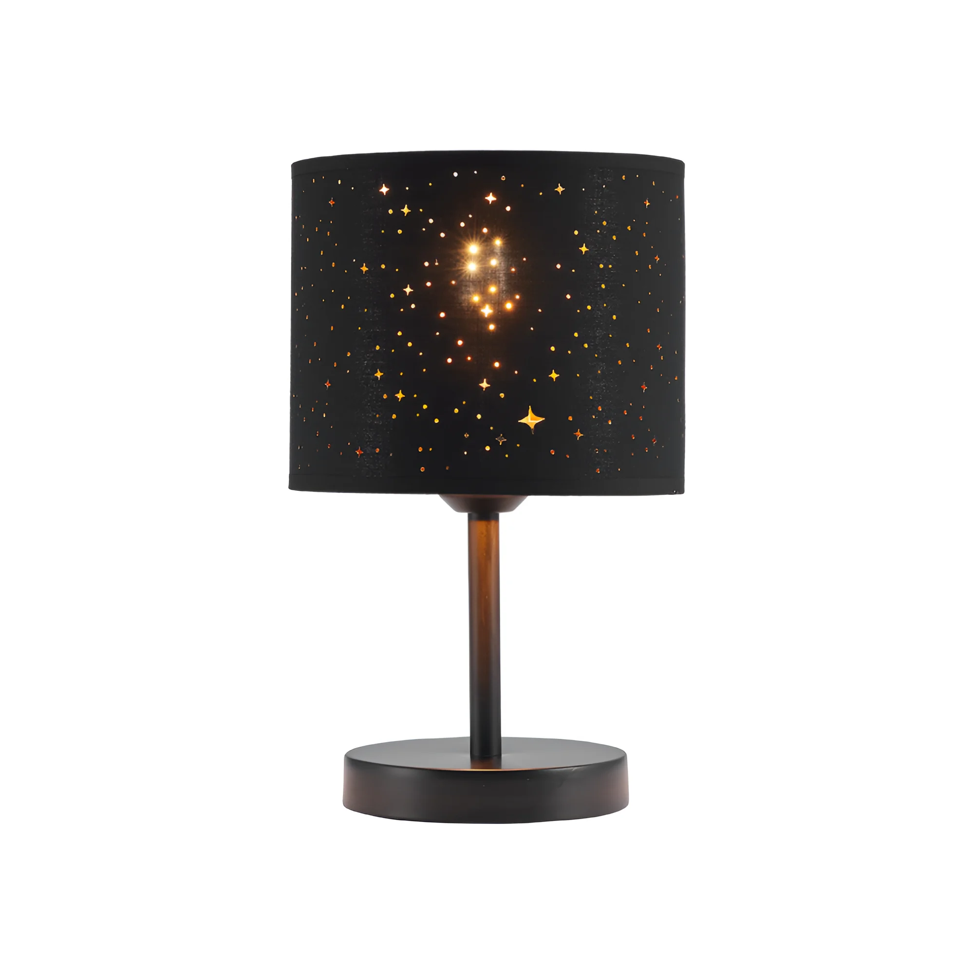 Stona lampa zvezdani abažur Crna grlo E27