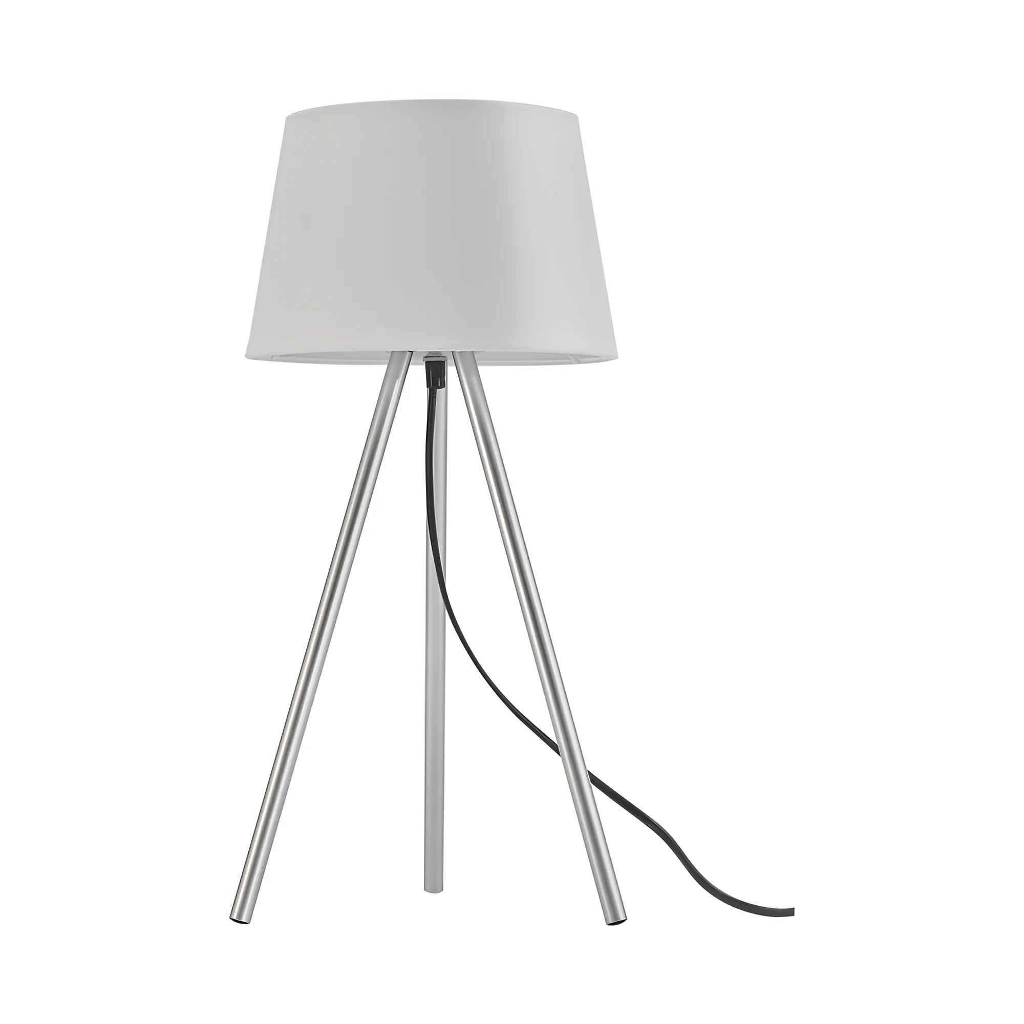 Stona lampa tronožni abažur Bela grlo E27
