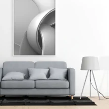 Stona lampa tronožni abažur Bela grlo E27