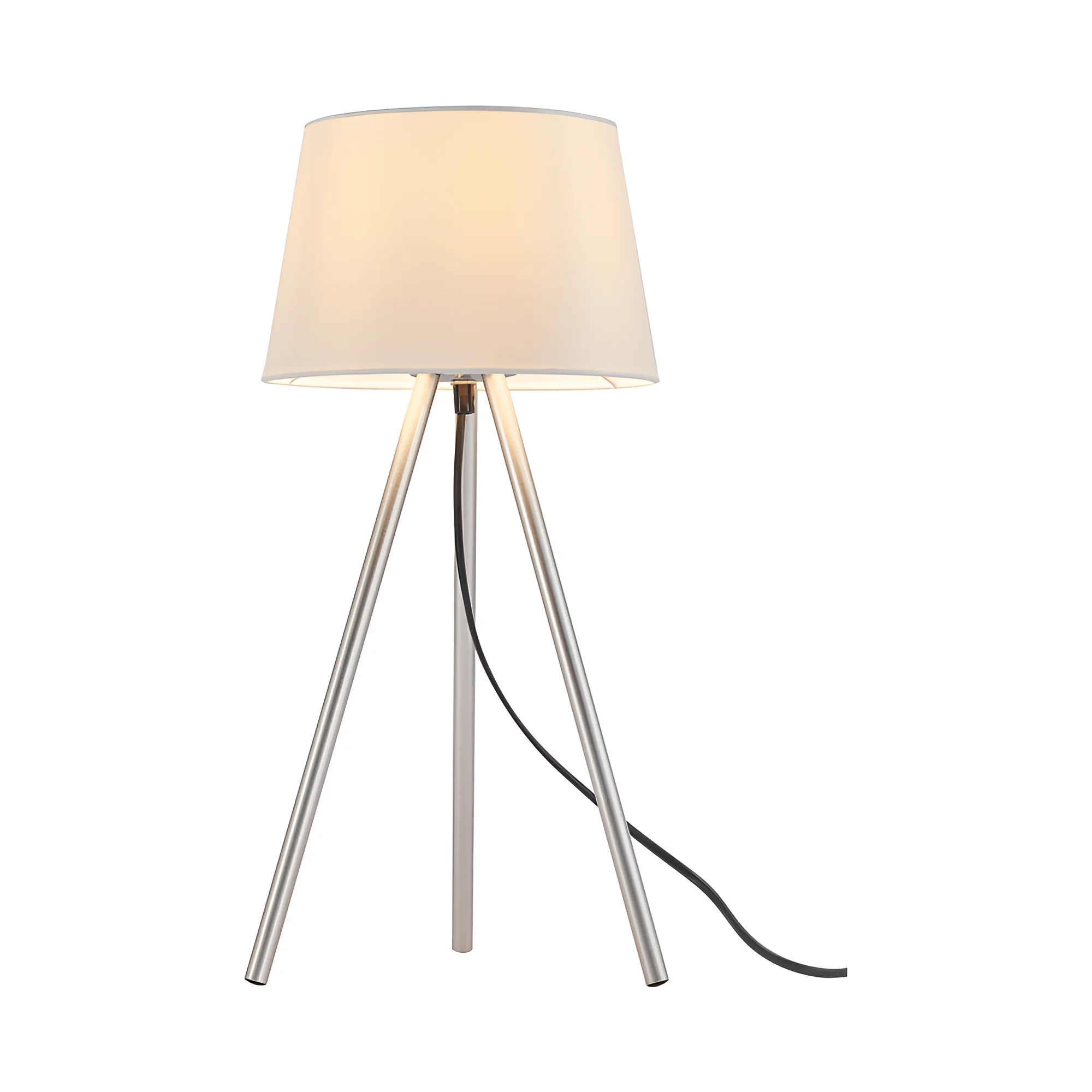 Stona lampa tronožni abažur Bela grlo E27 - Slika 3