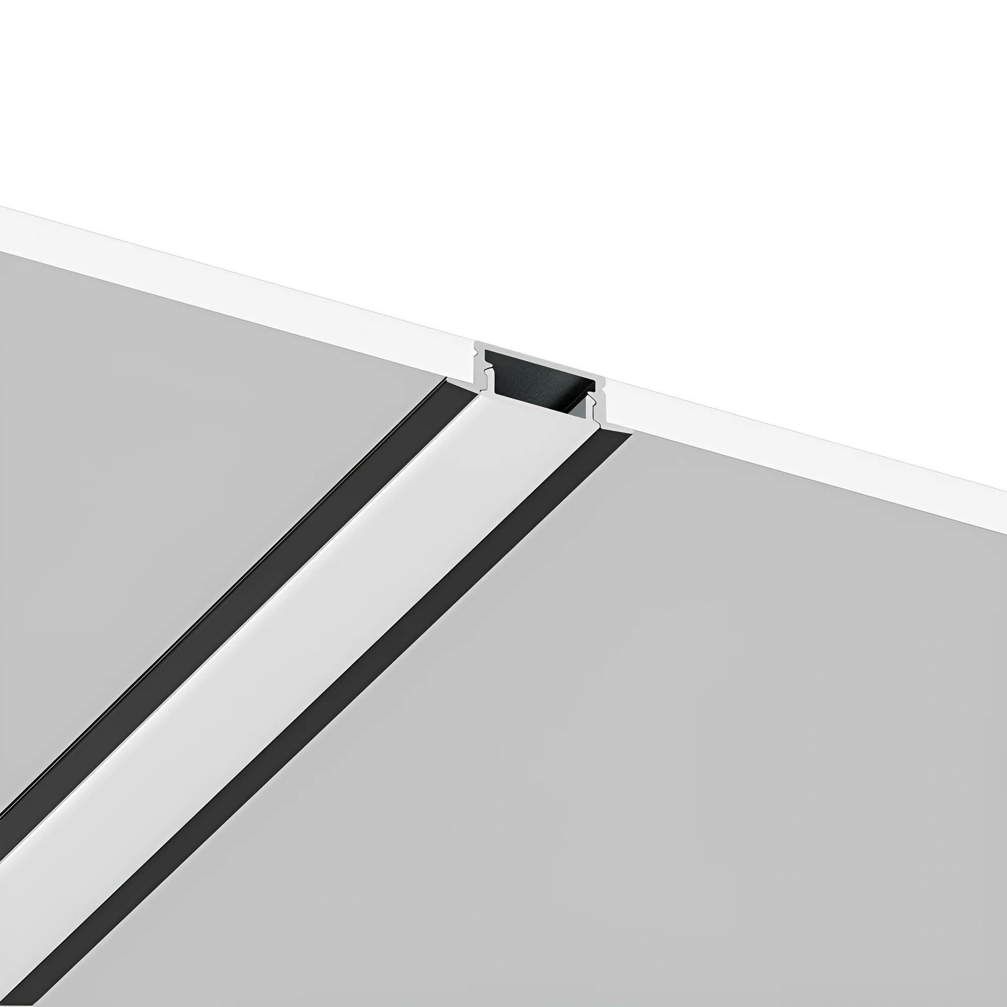 Aluminijumski ugradni LED profil RC1707 2m crni Braytron